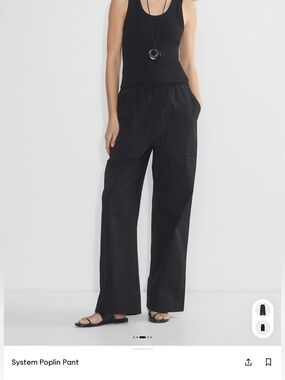 Aritzia Black System Poplin Pant XS